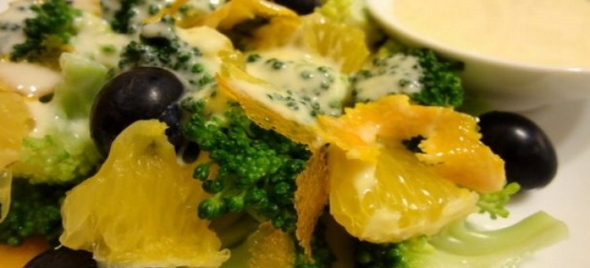 салат с брокколи и апельсином рецепт