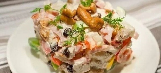 салат с грибами рецепт