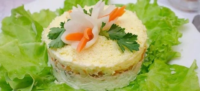 Салат с зеленой редькой генеральский рецепт