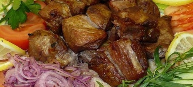 шашлык из свинины в уксусе в духовке