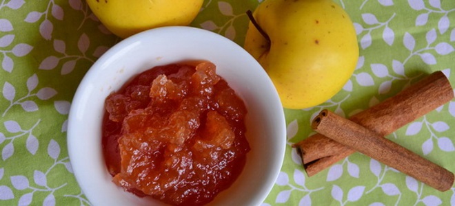 Яблочный джем с корицей - рецепт на зиму