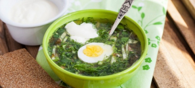 Как сварить суп с щавелем и яйцом фото пошагово