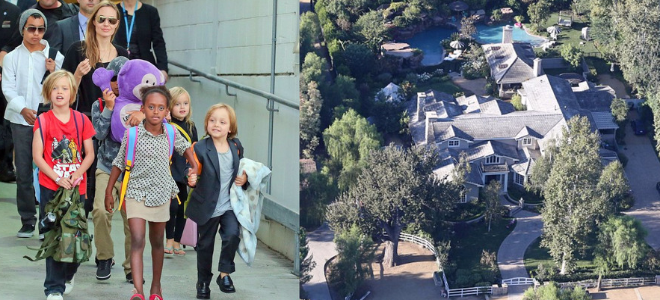 Анджелина Джоли переехала с детьми в дом Дениз Ричардс в закрытом районе