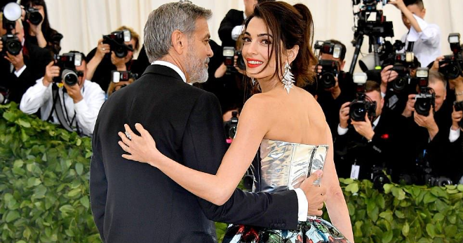 Идеальная пара: Джордж и Амаль Клуни на Met Gala 2018 и афтепати мероприятия