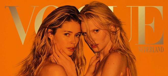 Даутцен Крез и Лара Стоун полностью обнажились для голландского Vogue