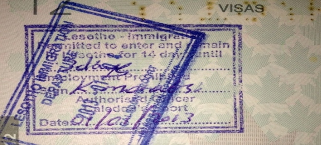 Лесото виза