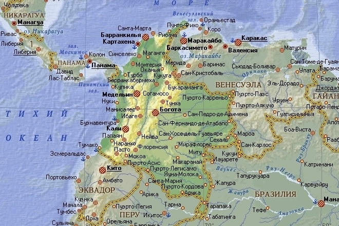 Санта-Марта на карте
