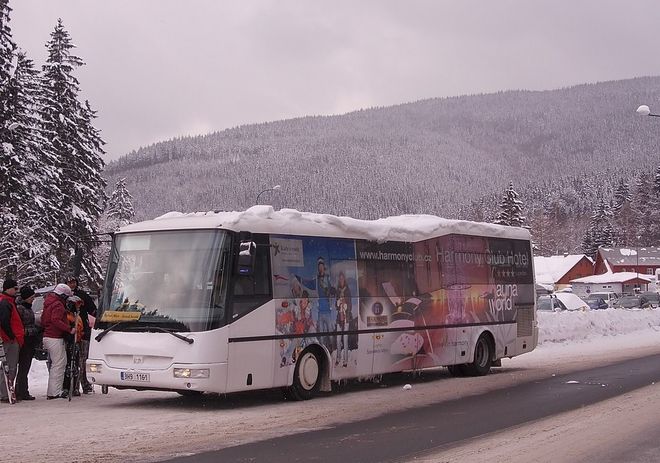 Лыжный автобус Skibus в Шпиндлерув-Млине