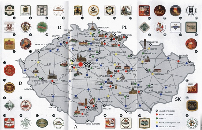 Карта пивоварен