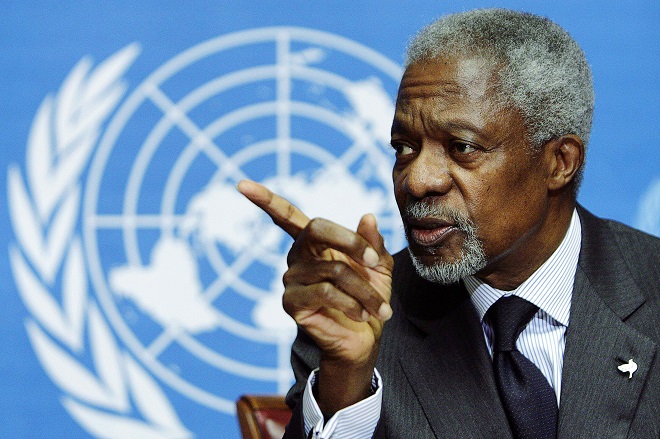 Кофи Аннан - один из самых известных ганцев