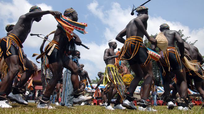 Ритуальный танец одного из народов Ганы