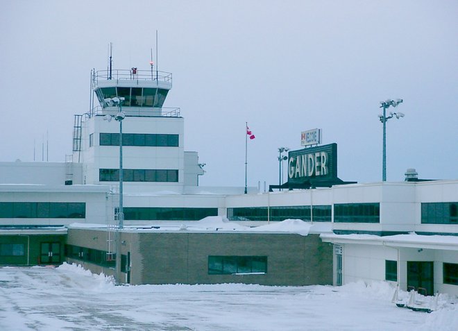 Аэропорт Гандер зимой