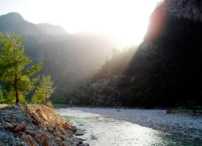 Терек - одна из самых живописных рек Грузии