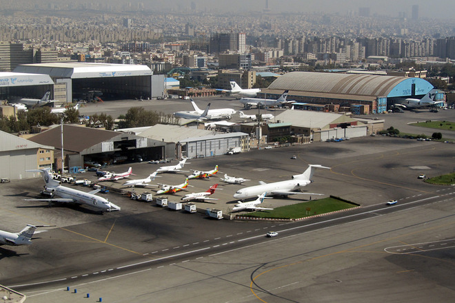 Вид на аэропорт Мехрабад