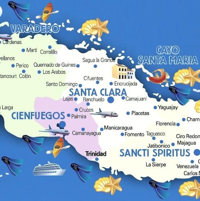 Кайо-Санта-Мария на карте