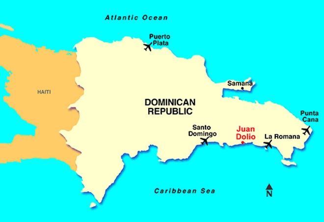 Хуан-Долио на карте