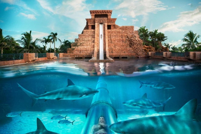 Аквпарк Aquaventure - самый большой в Дубае
