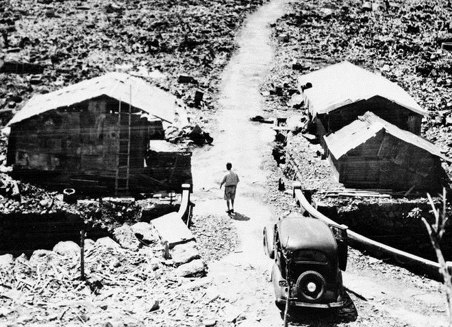 Нагасаки после взрыва