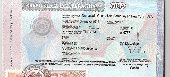 Парагвай - виза