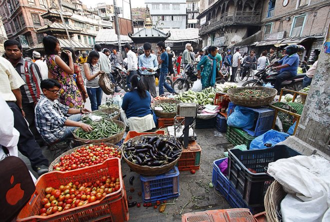 Рынок Асан в Катманду
