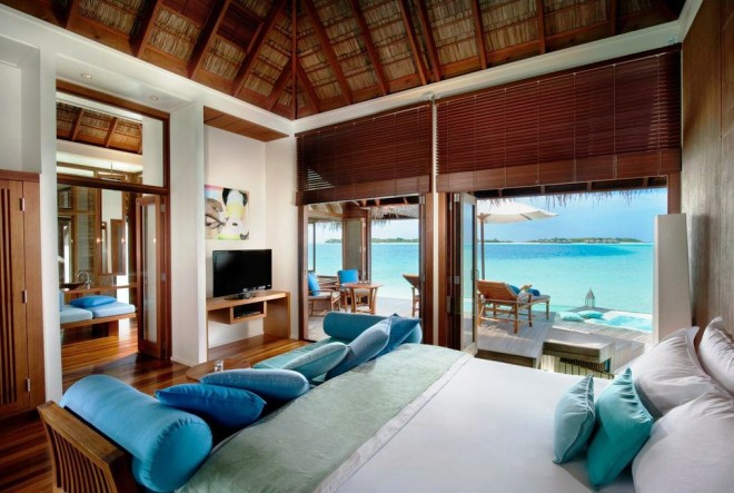 В номере отеля Conrad Maldives Rangali Island