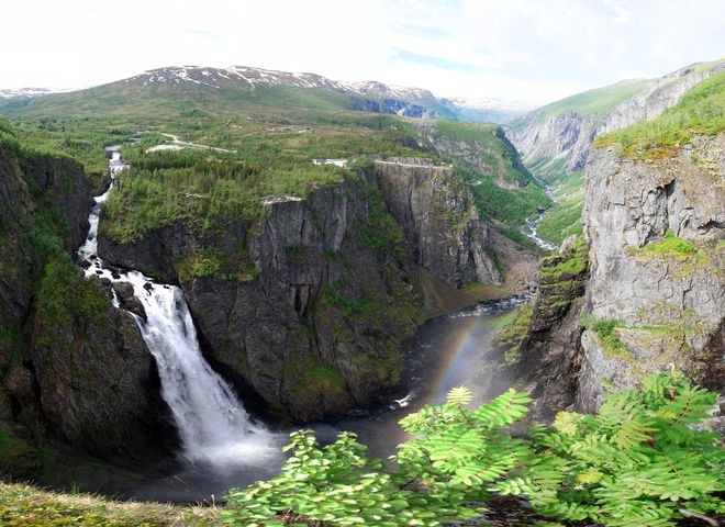 Водопад Верингсфоссен в Норвегии