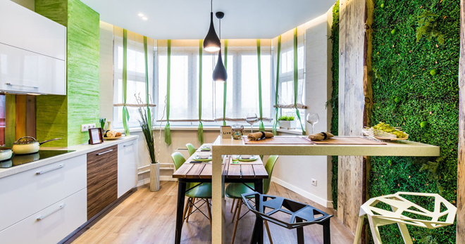 Кухонный интерьер – советы по дизайну кухни с балконом, барной стойкой, студии и другие варианты