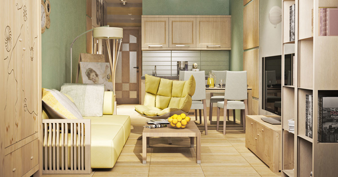 Дизайн маленькой квартиры – советы по оформлению коридора, спальни, зала, кухни и других комнат