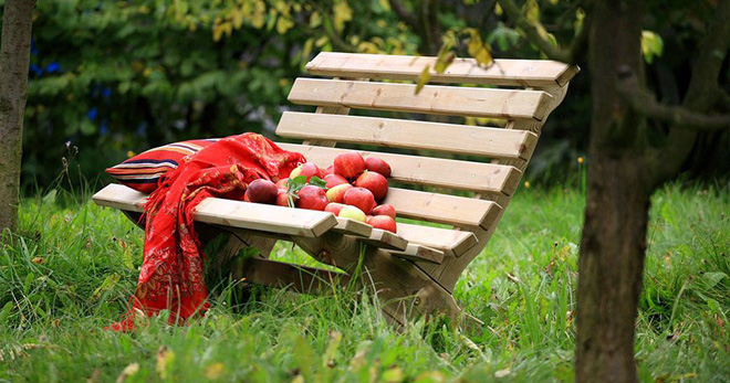 Садовая скамейка – особенности конструкции из дерева, металла, бетона, камня и других материалов