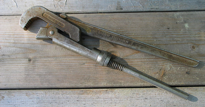  ключ – трубный, рычажный, цепной, универсальный и клещи