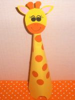 Как сделать жирафа из бумаги - забавная поделка