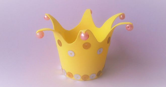 Корона из фоамирана для маленькой принцессы