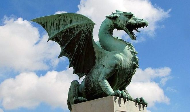статуи драконов в любляне