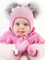 Детские зимние шапки для девочек