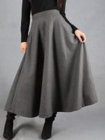 Длинная шерстяная юбка