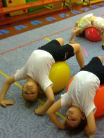 Фитбол-гимнастика в детском саду 