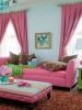 Розовые шторы в интерьере - какие выбрать, и с какими цветами их можно сочетать?