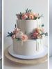 Двухъярусный свадебный торт - 96 вариантов, как выбрать главный праздничный десерт