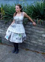 how to make a newspaper dress