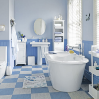 ванная в синем цвете 1