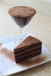 Коктейль Тирамису с шоколадным пудингом