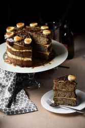 Шоколадно-банановый торт – рецепт