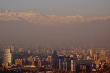Сантьяго - смог над городом