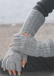 Knitted mitts