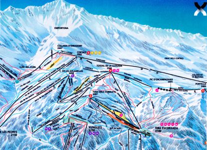 Карта лыжных трасс