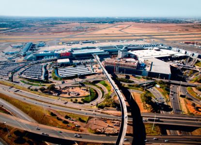 Вид на аэропорт Йоханнесбурга