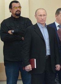 Стивен Сигал в Санкт-Петербурге на встрече с В.Путиным