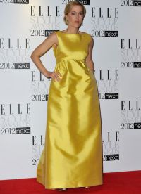 Джилииан андерсон в вечернем платье, 12 февраля 2012