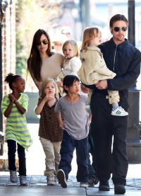 Брэд и Анджелина с детьми