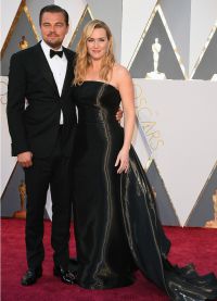 Кейт Уинслет и Леонардо Ди Каприо на Оскаре-2016